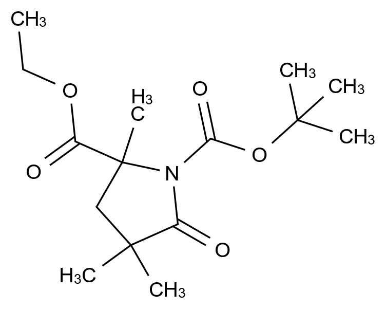 1001353-88-3_1-tert-butyl 2-ethyl 2,4,4-trimethyl-5-oxopyrrolidine-1,2-dicarboxylate标准品