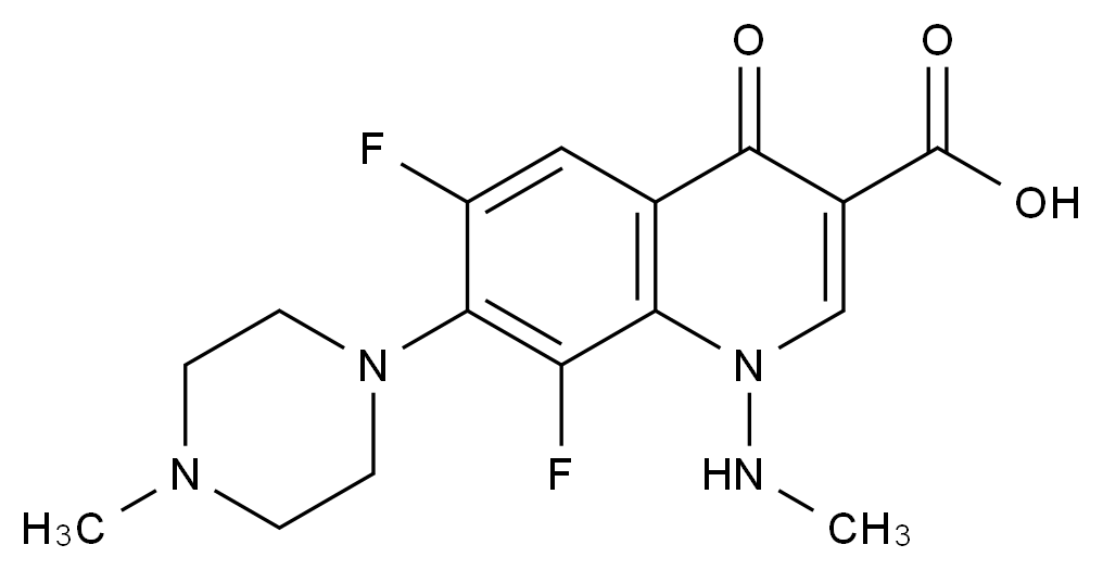 100276-37-7_6,8-Difluoro-1,4-dihydro-1-(Methylamino)-7-(4-Methyl-1-piperazinyl)-4-oxo-3-quinolinecar