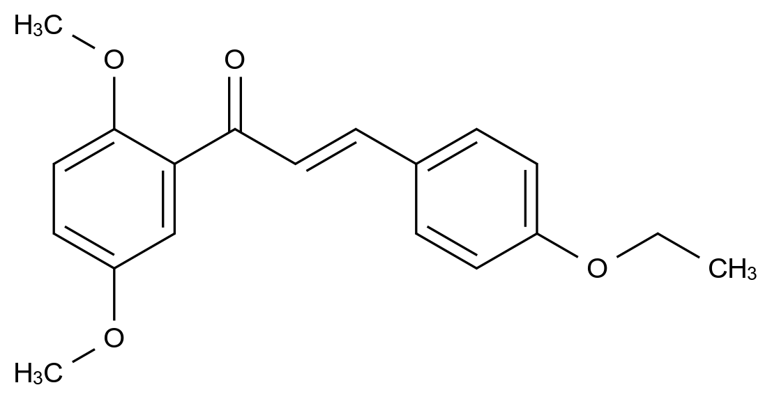 1002853-72-6_(2E)-1-(2,5-二甲氧基苯基)-3-(4-乙氧基苯基)丙-2-烯-1-酮标准品