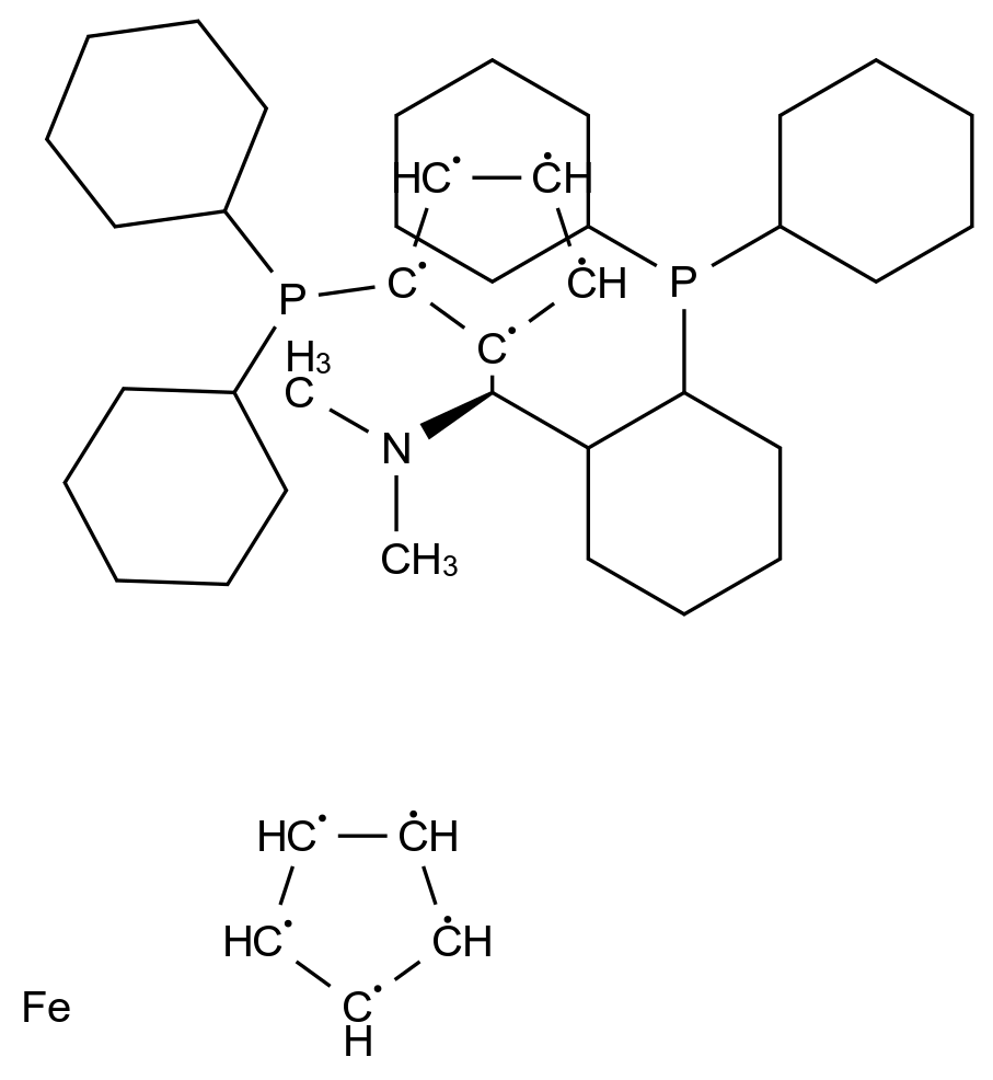 1003012-96-1_(2S)-1-[(R)-α-(二甲基氨基)-2-(二苯基膦基)苄基]-2-二苯基膦基二茂铁标准品