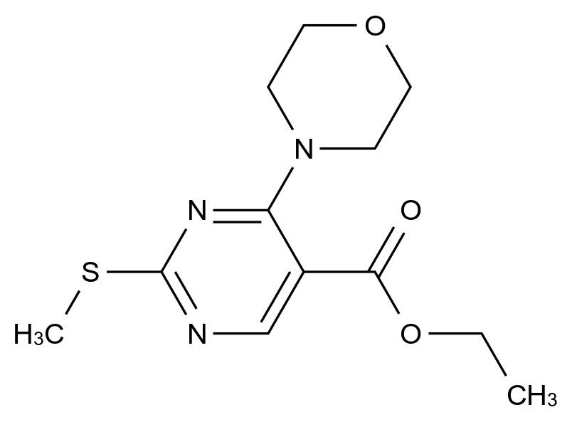 100318-76-1_ETHYL 2-(METHYLSULFANYL)-4-MORPHOLINO-5-PYRIMIDINECARBOXYLATE标准品