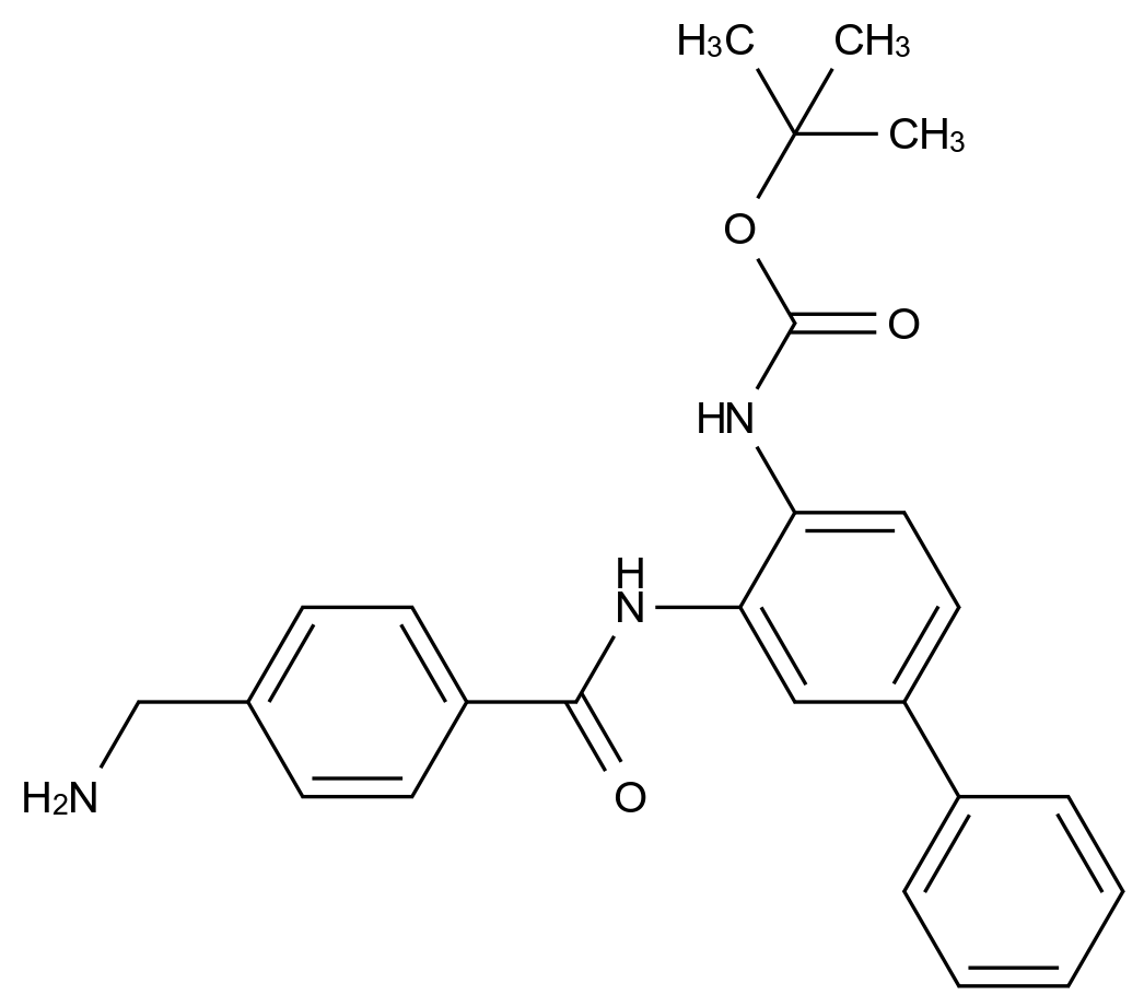 1003316-12-8_N-[3-[[4-(Aminomethyl)benzoyl]amino][1,1'-biphenyl]-4-yl]carbamic Acid tert-Butyl Ester