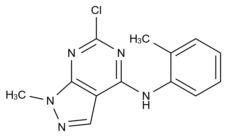 100376-17-8_6-Chloro-1-methyl-N-(2-methylphenyl)-1H-pyrazolo[3,4-d]pyrimidin-4-amine标准品