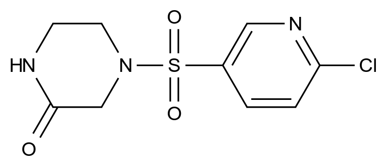 1003767-51-8_4-((6-chloro-3-pyridinyl)sulfonyl)-2-piperazinone标准品