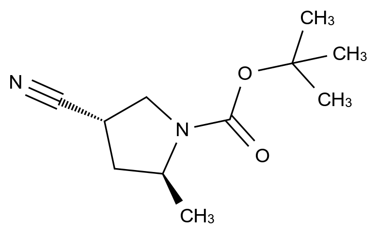 1004750-57-5_2-Methyl-2-propanyl (2S,4S)-4-cyano-2-methyl-1-pyrrolidinecarboxylate标准品