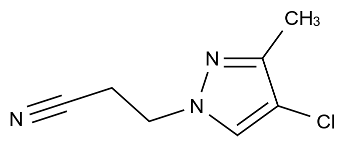 1006508-15-1_3-(4-chloro-3-methyl-1H-pyrazol-1-yl)propanenitrile标准品