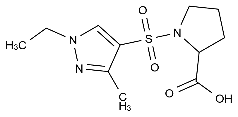 1008008-25-0_1-[(1-Ethyl-3-methyl-1H-pyrazol-4-yl)sulfonyl]proline标准品