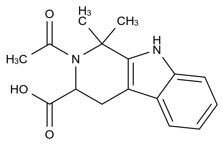 1008081-01-3_2-ACETYL-1,1-DIMETHYL-2,3,4,9-TETRAHYDRO-1H-BETA-CARBOLINE-3-CARBOXYLIC ACID标准品