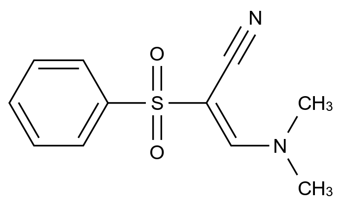 1008108-50-6_(2E)-3-(Dimethylamino)-2-(phenylsulfonyl)acrylonitrile标准品