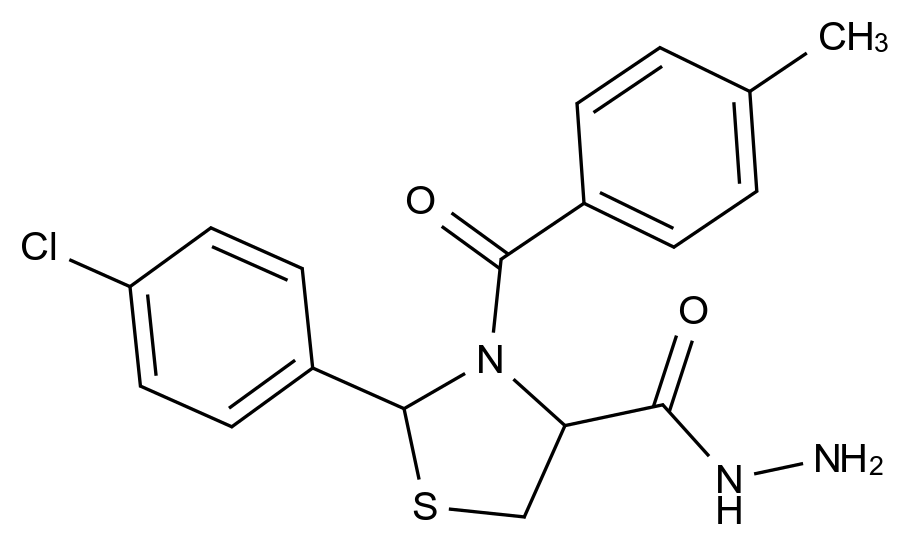 1008281-47-7_2-(4-Chlorophenyl)-3-(4-methylbenzoyl)-1,3-thiazolidine-4-carbohydrazide标准品