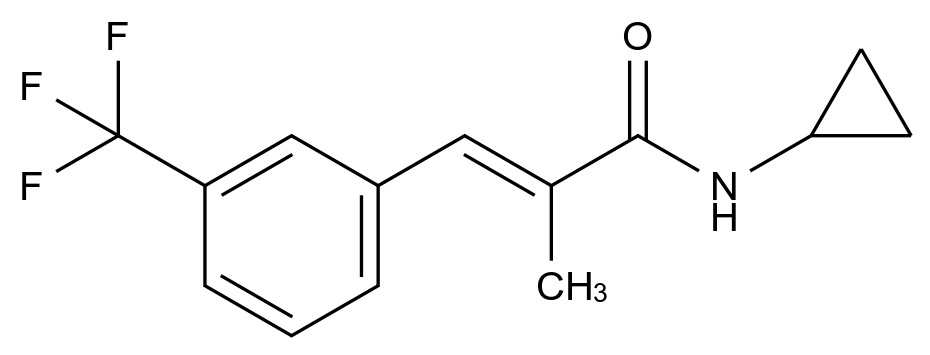 100908-63-2_N-Cyclopropyl-alpha-methyl-m-trifluoromethylcinnamamide标准品