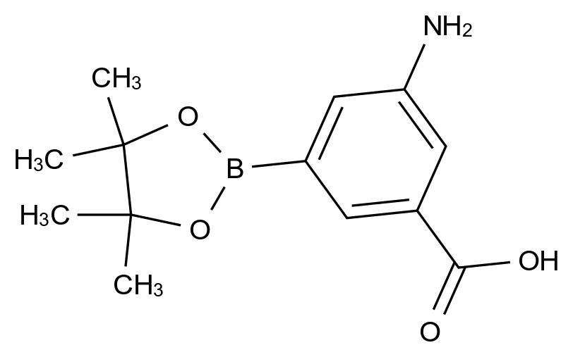 1009094-73-8_3-Amino-5-(4,4,5,5-tetramethyl-1,3,2-dioxaborolan-2-yl)benzoic acid标准品