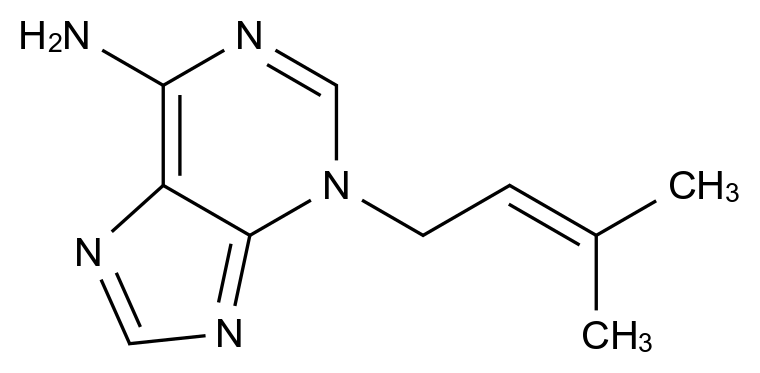 10091-84-6_3-(3-Methyl-2-butenyl)-3H-purin-6-amine标准品