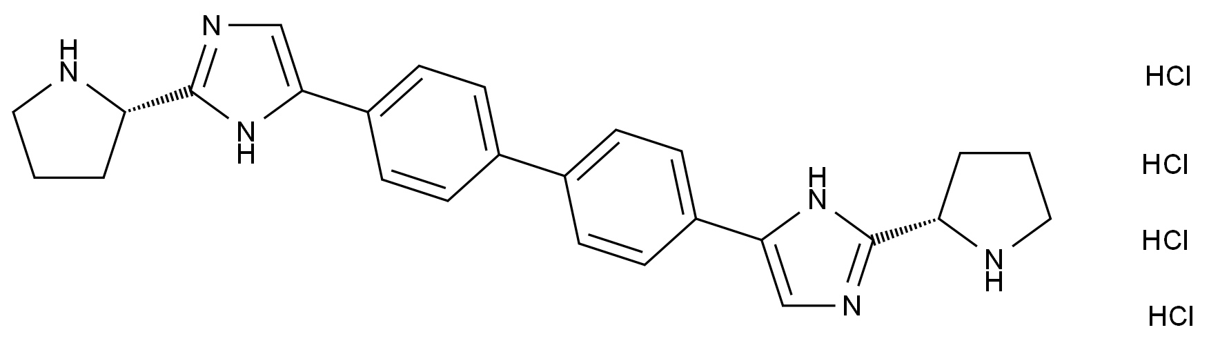 1009119-83-8_1H-咪唑, 5,5'-[1,1'-联苯]-4,4'-双[2-(2S)-2-吡咯烷盐酸盐标准品