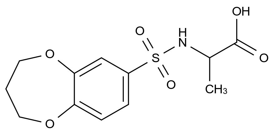 1009595-24-7_2-[(3,4-DIHYDRO-2H-1,5-BENZODIOXEPIN-7-YLSULFONYL)AMINO]PROPANOIC ACID标准品