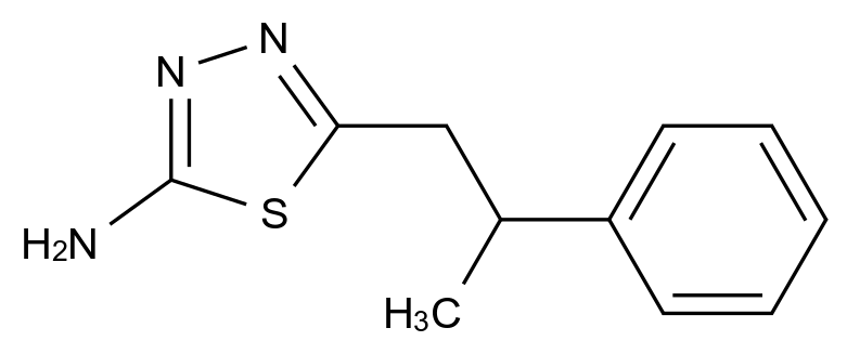 100988-20-3_5-(2-phenylpropyl)-1,3,4-thiadiazol-2-amine标准品