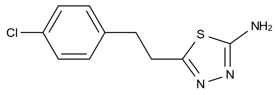 100988-18-9_5-(4-chlorophenethyl)-1,3,4-thiadiazol-2-amine标准品