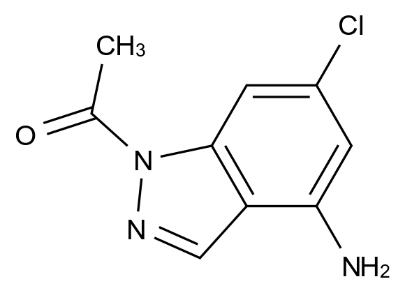 1010102-86-9_1-(4-amino-6-chloro-1H-indazol-1-yl)ethanone标准品