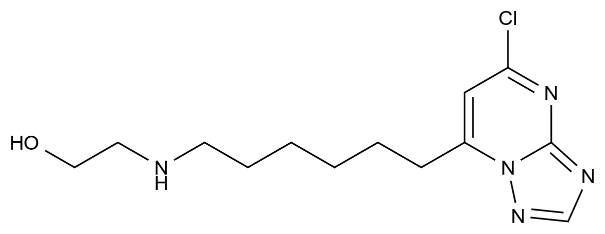 101071-71-0_2-[6-(5-chloro-[1,2,4]triazolo[1,5-a]pyrimidin-7-yl)hexylamino]ethanol标准品