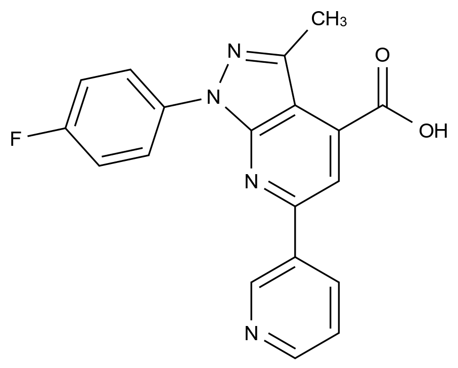 1011396-91-0_1-(4-fluorophenyl)-3-methyl-6-pyridin-3-yl-1H-pyrazolo[3,4-b]pyridine-4-carboxylic acid