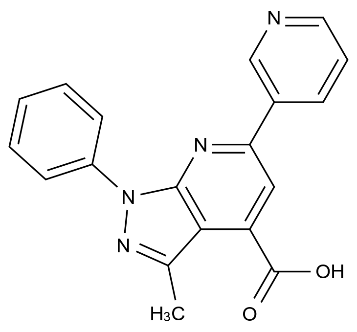 1011397-14-0_3-methyl-1-phenyl-6-pyridin-3-yl-1H-pyrazolo[3,4-b]pyridine-4-carboxylic acid标准品