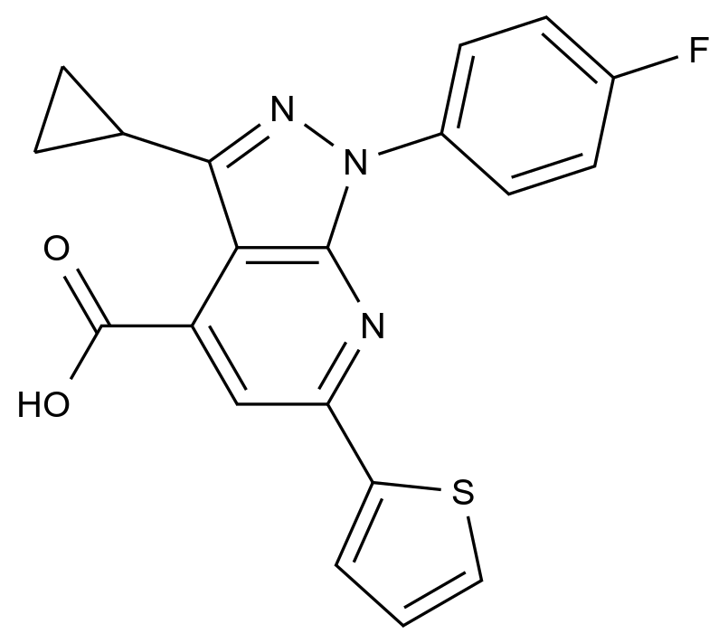 1011397-26-4_3-Cyclopropyl-1-(4-fluorophenyl)-6-(2-thienyl)pyrazolo[3,4-b]pyridine-4-carboxylic acid