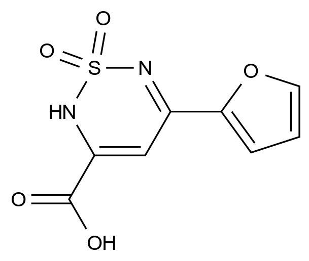 1011397-87-7_5-(2-furyl)-2H-1,2,6-thiadiazine-3-carboxylic acid 1,1-dioxide标准品