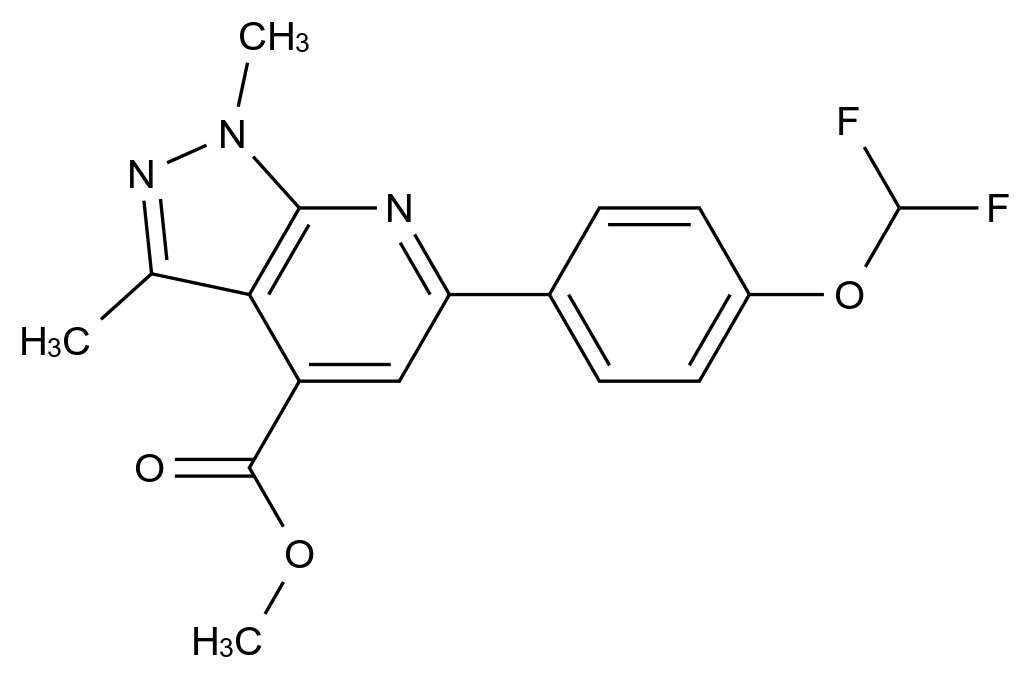 1011397-96-8_methyl 6-[4-(difluoromethoxy)phenyl]-1,3-dimethyl-1H-pyrazolo[3,4-b]pyridine-4-carboxyl