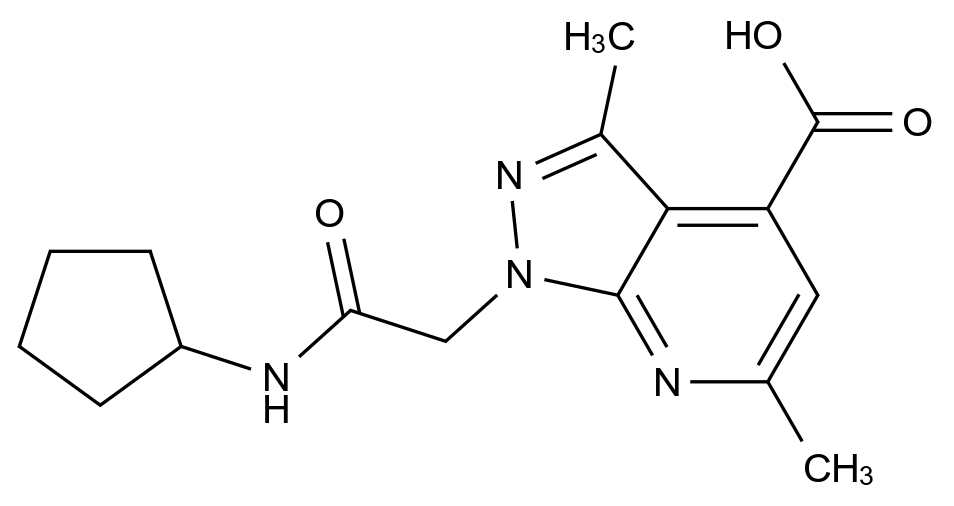 1011397-91-3_1-[2-(Cyclopentylamino)-2-oxoethyl]-3,6-dimethyl-1H-pyrazolo[3,4-b]pyridine-4-carboxyli