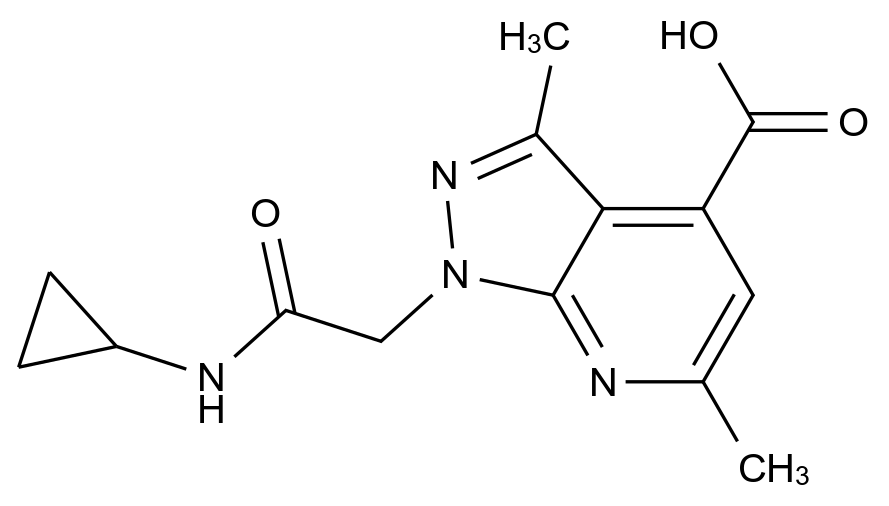 1011398-12-1_1-[2-(Cyclopropylamino)-2-oxoethyl]-3,6-dimethyl-1H-pyrazolo[3,4-b]pyridine-4-carboxyli