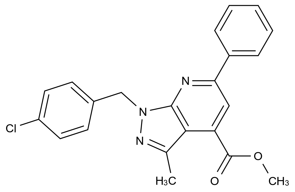 1011398-47-2_methyl 1-(4-chlorobenzyl)-3-methyl-6-phenyl-1H-pyrazolo[3,4-b]pyridine-4-carboxylate标准品