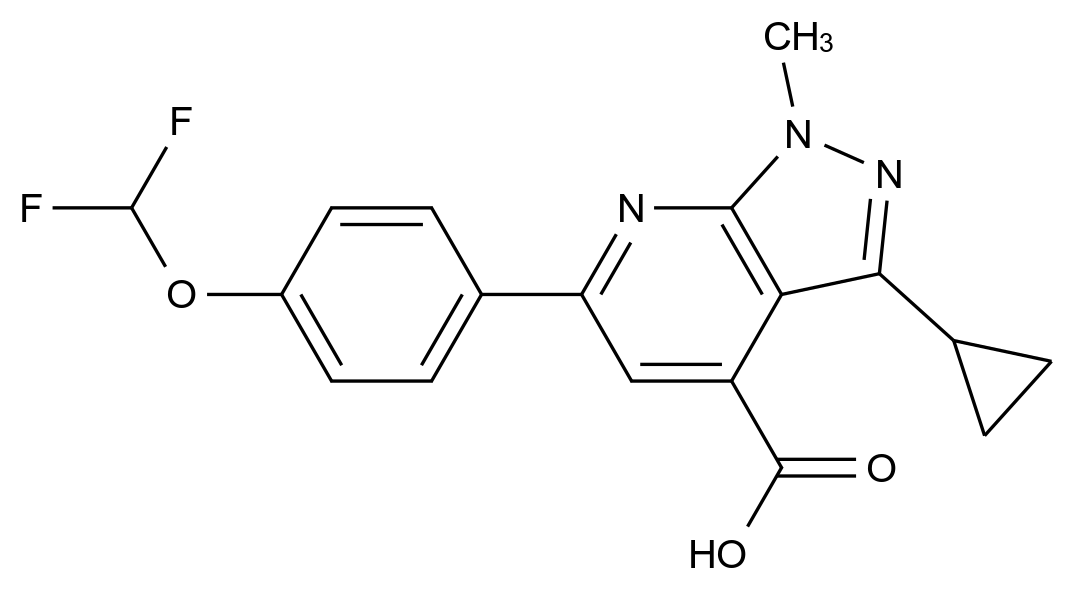 1011398-84-7_3-Cyclopropyl-6-[4-(difluoromethoxy)phenyl]-1-methyl-pyrazolo[3,4-b]pyridine-4-carboxyl