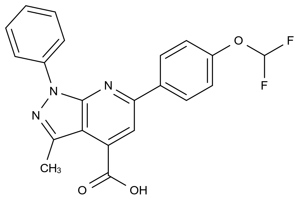 1011398-87-0_6-[4-(Difluoromethoxy)phenyl]-3-methyl-1-phenyl-pyrazolo[3,4-b]pyridine-4-carboxylic ac