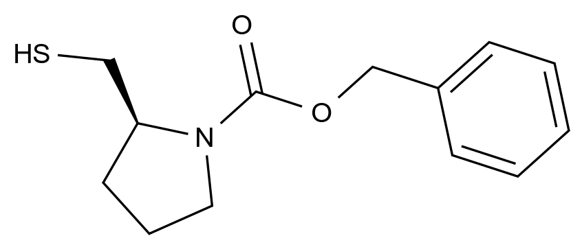 101250-73-1_(S)-phenylmethyl 2-(mercaptomethyl)-1-pyrrolidinecarboxylate标准品