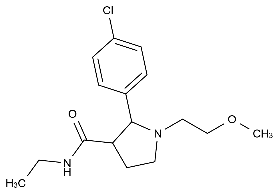 1013792-04-5_(2R,3R)-2-(4-Chlorophenyl)-N-ethyl-1-(2-methoxyethyl)-3-pyrrolidinecarboxamide标准品